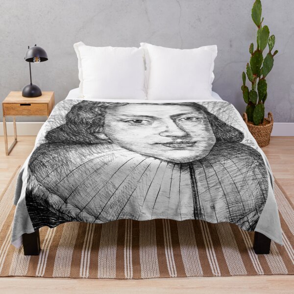 Item preview, JOHN MILTON black ad white pencil portrait designed and sold by lautir.