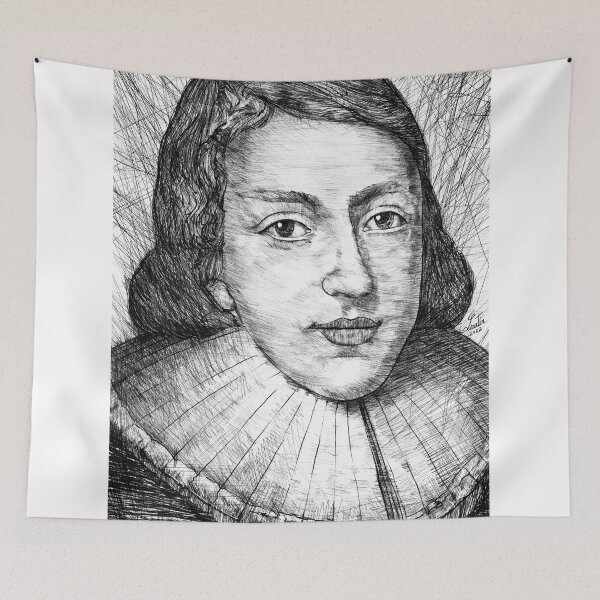 Item preview, JOHN MILTON black ad white pencil portrait designed and sold by lautir.