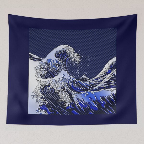 Item preview, The Great Hokusai Wave chrome carbon fiber styles designed and sold by Garaga.