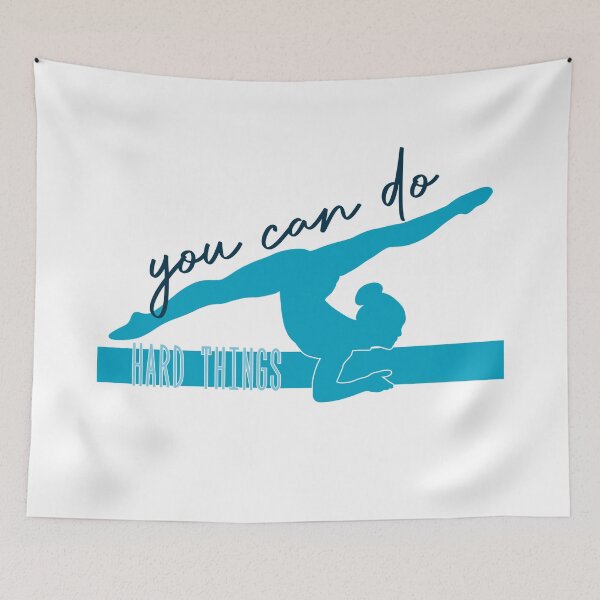 Item preview, You Can Do Hard Things Gymnast designed and sold by Some Imagination Designs.