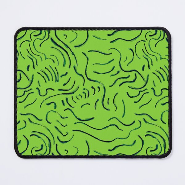Item preview, Green Squiggly Lines Pattern designed and sold by Joseph Bangsund.
