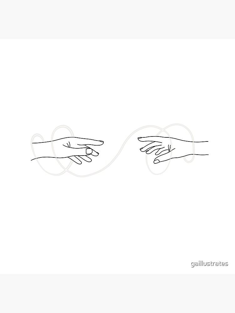 Invisible String&quot; Art Board Print for Sale by gaillustrates 