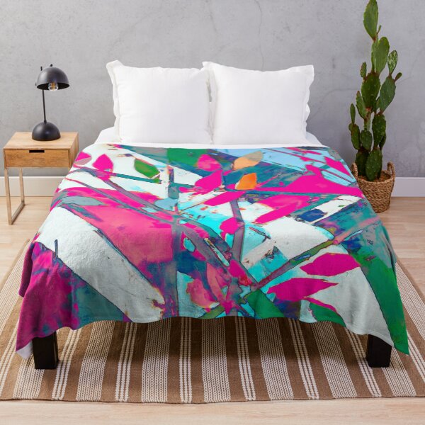Item preview, Branch Action Pastel - Abstract Expressionism - Pink, Green, White and Turquoise designed and sold by Inomaly Art.