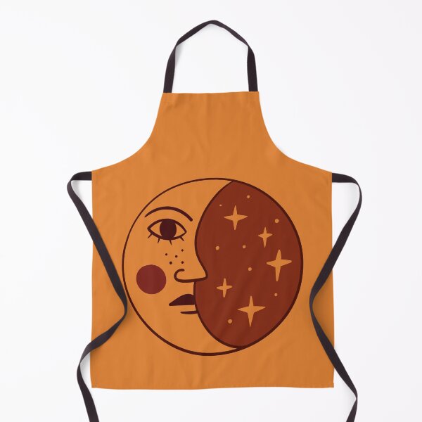 Item preview, Celestial Moon Face and stars illustration designed and sold by WeirdyTales.