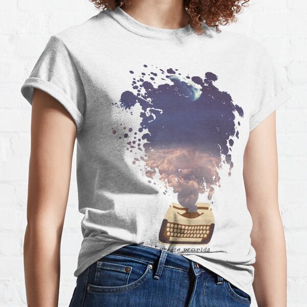 Writer Design - I Create Worlds Classic T-Shirt