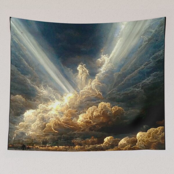 Item preview, A Stunning Visual of a Glimmering Stormy Sky with Curling Clouds!  designed and sold by Right Passage.
