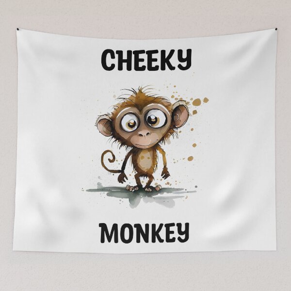 Item preview, Cheeky Monkey Cute Watercolor Monkey Design designed and sold by CGSGraphics.