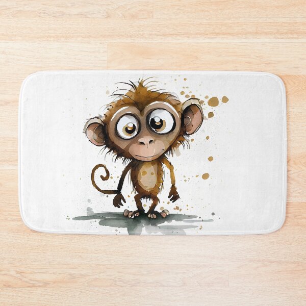 Item preview, Cheeky Monkey Cute Watercolor Monkey Design designed and sold by CGSGraphics.