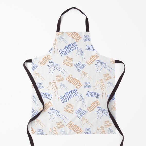 Item preview, Agility - a team with hand and paw in blue and orange designed and sold by PausePapote.