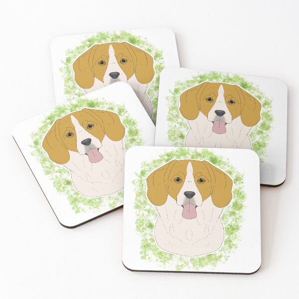 Item preview, Beagle - Red/Tan Watercolour designed and sold by Cynthiaetal.