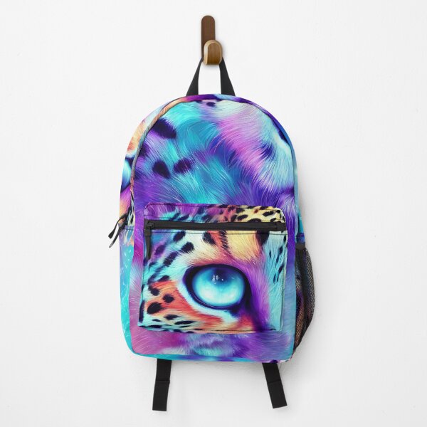 Artikelvorschau, Regenbogenleopard, glühender Nebel, komplizierte, elegante, hochdetaillierte, digitale Malerei entworfen und verkauft von DrawItOnce.