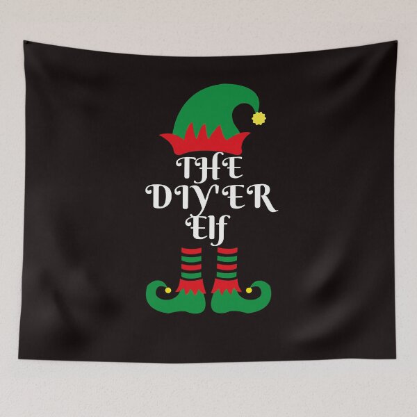 Item preview, The DIY'er Elf, Santa's Helper, Christmas Family Matching Pyjama designed and sold by Cheffsspecials.