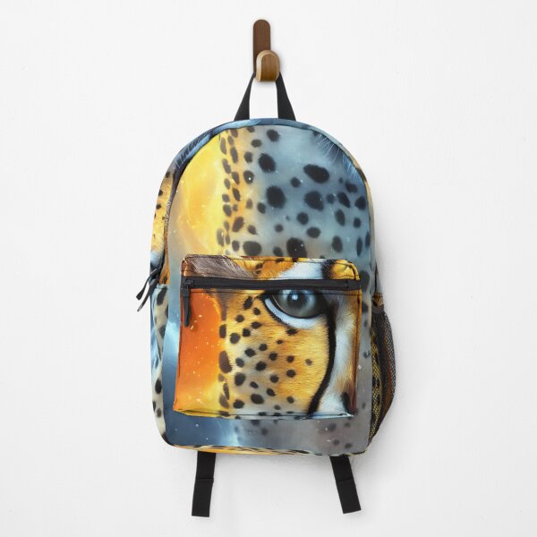 Artikelvorschau, Regenbogenleopard, glühender Nebel, komplizierte, elegante, hochdetaillierte, digitale Malerei entworfen und verkauft von DrawItOnce.