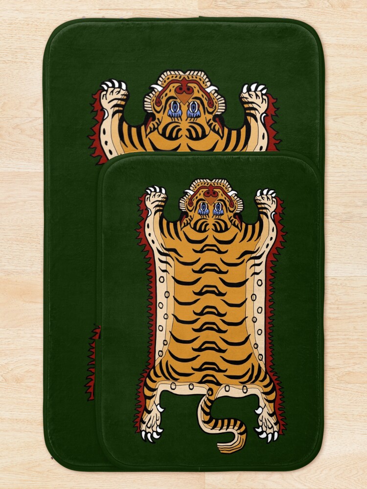 Alternate view of TIBETAN TIGER RUG 1-green Bath Mat