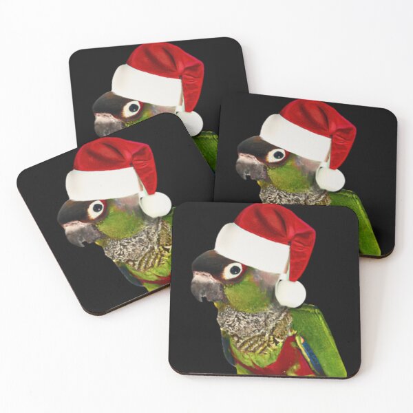 Item preview, Merry Christmas from Pet Bird | Green Cheek Conure Parrot | Parakeet | Pyrrhura designed and sold by TatianaLG.