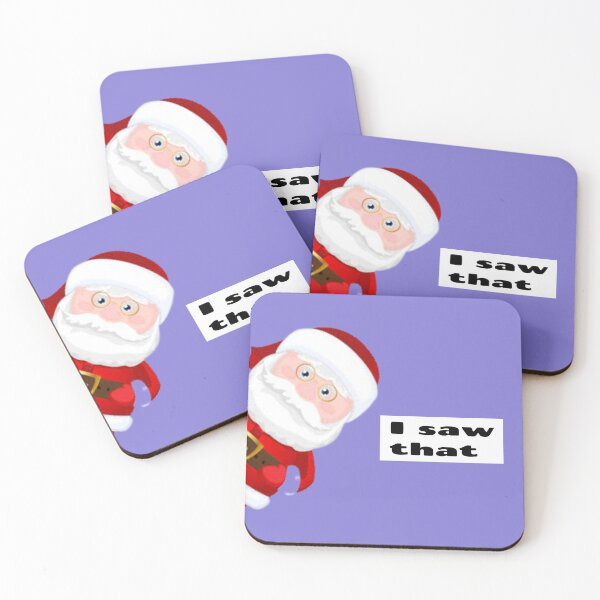 Aperçu de l'œuvre Le Père Noël a vu ce Père Noël Sticker créée et vendue par Teetans.