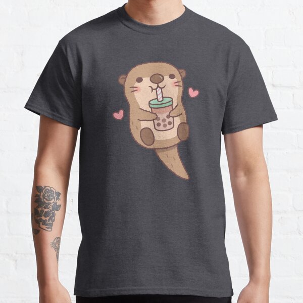 Item preview, Cute Little Otter Loves Bubble Tea designed and sold by rustydoodle.