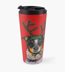 Australian Cattle Dog, Blue Heeler, "Bah Humbug" Travel Mug