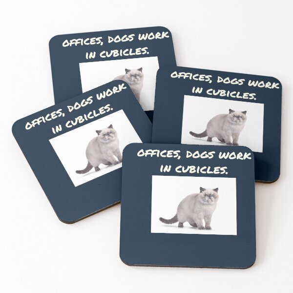 Item preview, Cat and dogs at the office designed and sold by TechLaughs.