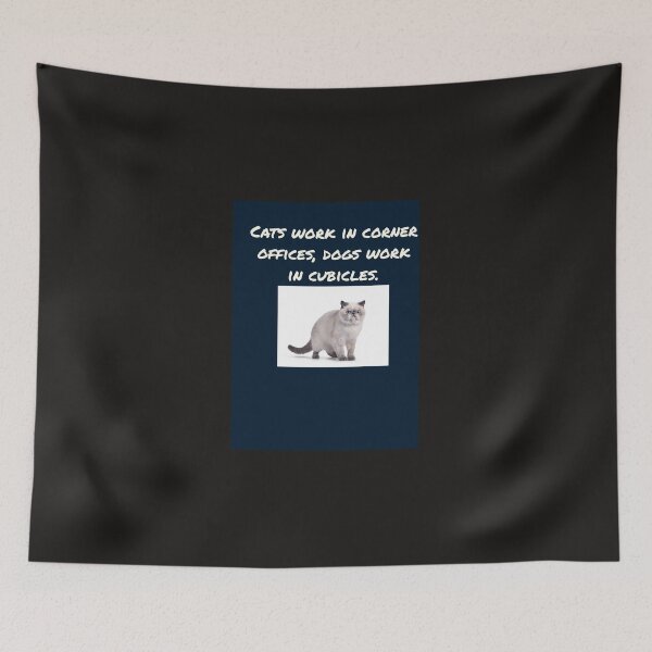 Item preview, Cat and dogs at the office designed and sold by TechLaughs.