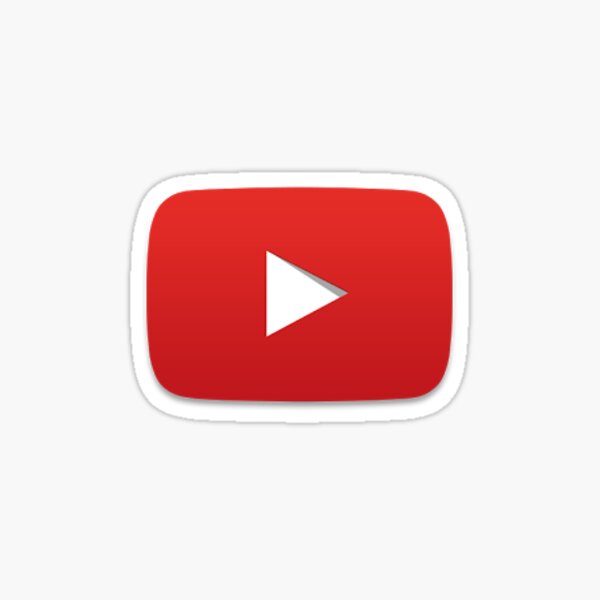 Artikel-Vorschau von YouTube-Wiedergabeschaltfläche, designt und verkauft von Jric224a.
