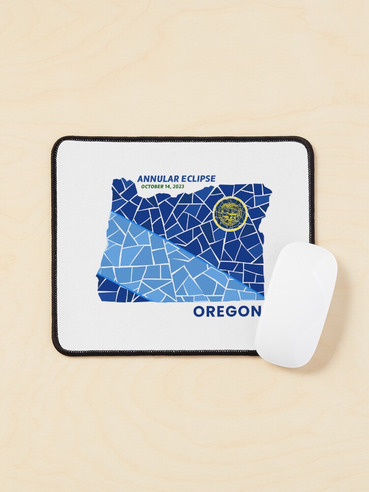 Thumbnail 1 of 5, Mouse Pad, Oregon Annular Eclipse 2023 designed and sold by Eclipse2024.