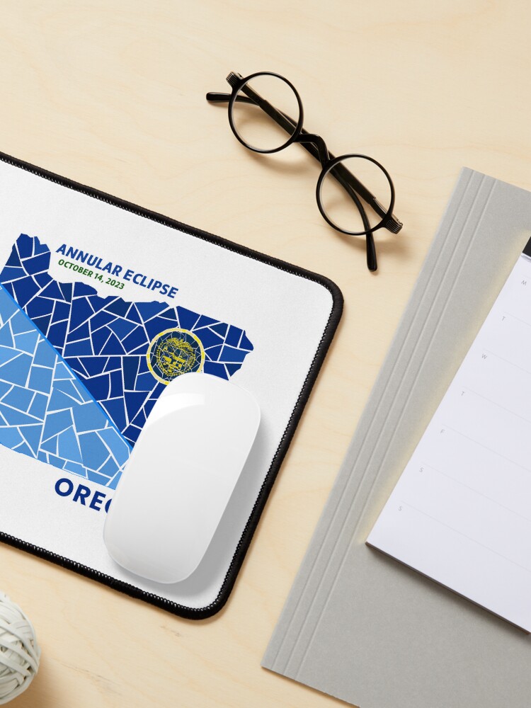 Thumbnail 3 of 5, Mouse Pad, Oregon Annular Eclipse 2023 designed and sold by Eclipse2024.