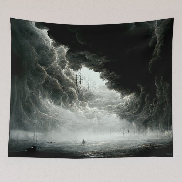 Item preview, A Stunning Visual of a Gloomy Stormy Dark Sky with Curling Clouds Above the Water!  designed and sold by Right Passage.
