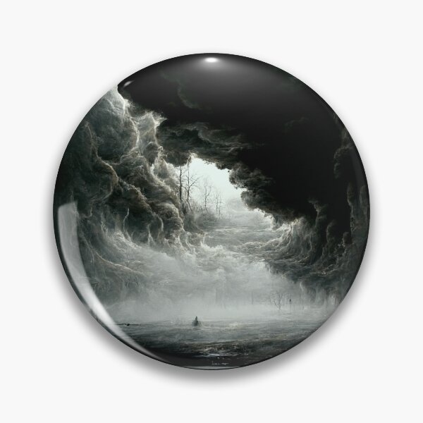 Item preview, A Stunning Visual of a Gloomy Stormy Dark Sky with Curling Clouds Above the Water!  designed and sold by Right Passage.