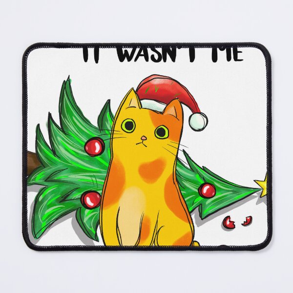 Item preview, It wasn't me cat christmas tree designed and sold by NanLeArt.