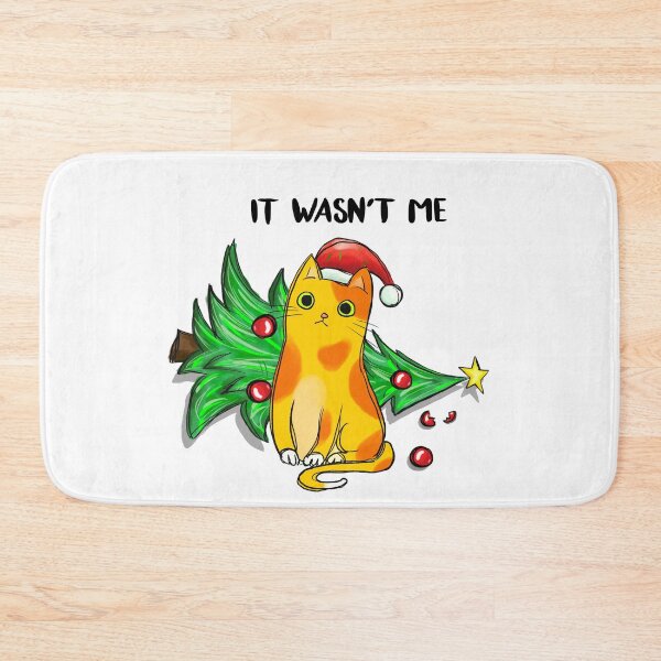 Item preview, It wasn't me cat christmas tree designed and sold by NanLeArt.