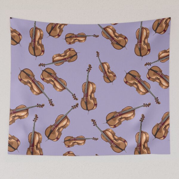 Item preview, Cello Musical Instrument Pattern Lavender designed and sold by jasmijndeklerk.
