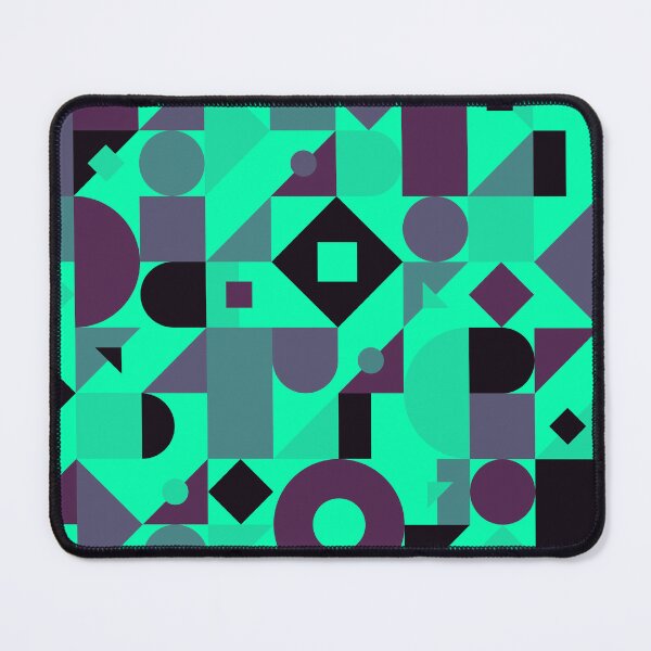 Item preview, Geometrical Beautiful Abstract Modern Pattern Medium Spring Green Luminous Bright Electric Fluorescent Neon Green Color designed and sold by ChaimaaKr.