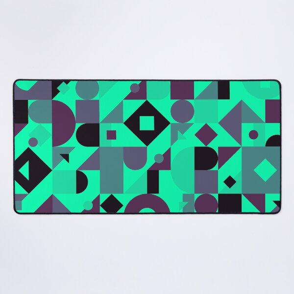 Item preview, Geometrical Beautiful Abstract Modern Pattern Medium Spring Green Luminous Bright Electric Fluorescent Neon Green Color designed and sold by ChaimaaKr.