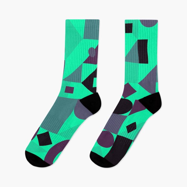 Item preview, Geometrical Beautiful Abstract Modern Pattern Medium Spring Green Luminous Bright Electric Fluorescent Neon Green Color designed and sold by ChaimaaKr.