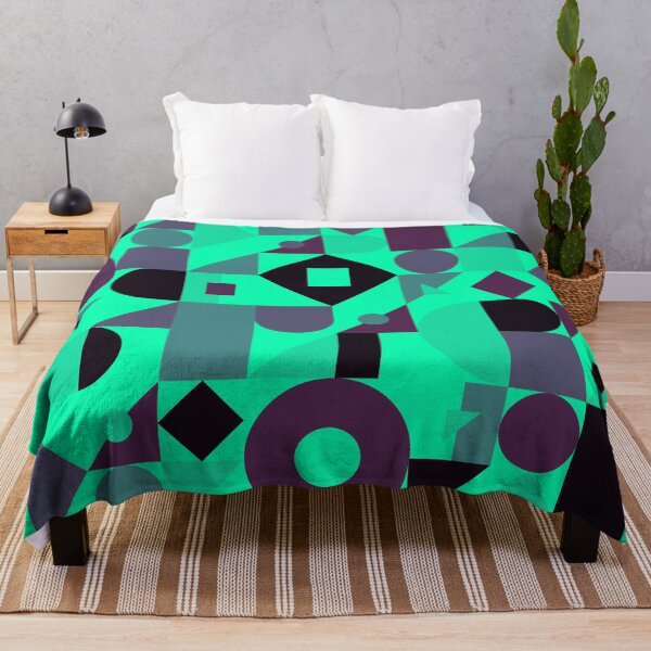 Item preview, Geometrical Beautiful Abstract Modern Pattern Medium Spring Green Luminous Bright Electric Fluorescent Neon Green Color designed and sold by ChaimaaKr.