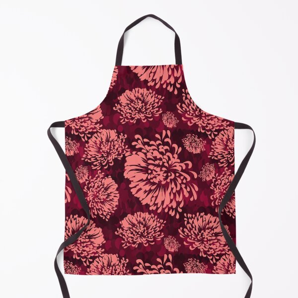 Artikelvorschau, Tossed Mums Peach on Magenta Dazzle Repeat 5748 entworfen und verkauft von Art in My Loft.
