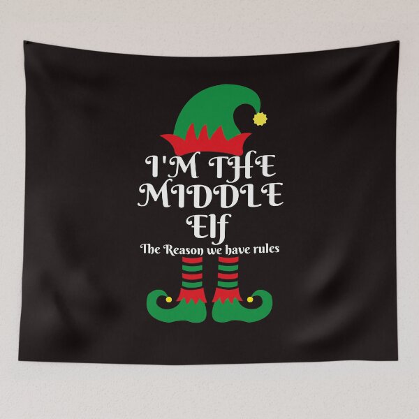 Item preview, The Middle Elf, The Reason we Have Rules, Santa's Helper, Christmas Family Matching Pyjama designed and sold by Cheffsspecials.
