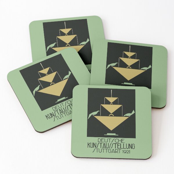 Item preview, Modern art deco Stuttgart 1921 German art expo, feed the birds designed and sold by aapshop.