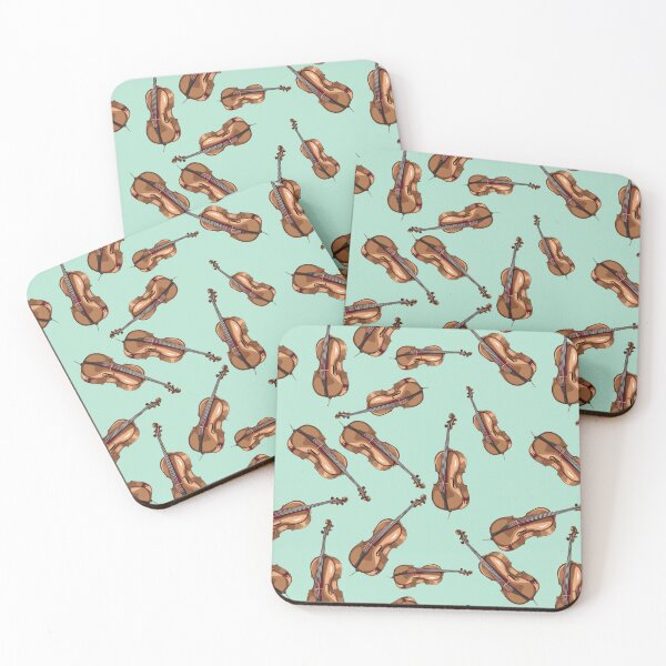 Item preview, Cello Musical Instrument Pattern Mint designed and sold by jasmijndeklerk.