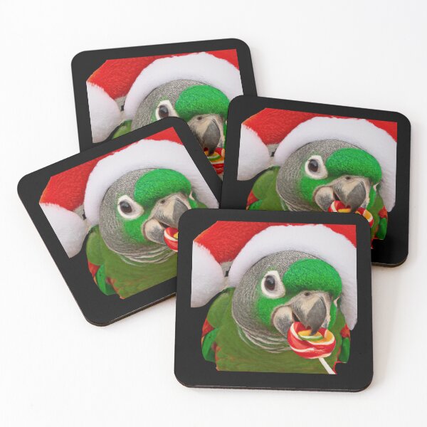 Item preview, Merry Christmas from Pet Bird | Green Cheek Conure Parrot | Parakeet | Pyrrhura designed and sold by TatianaLG.