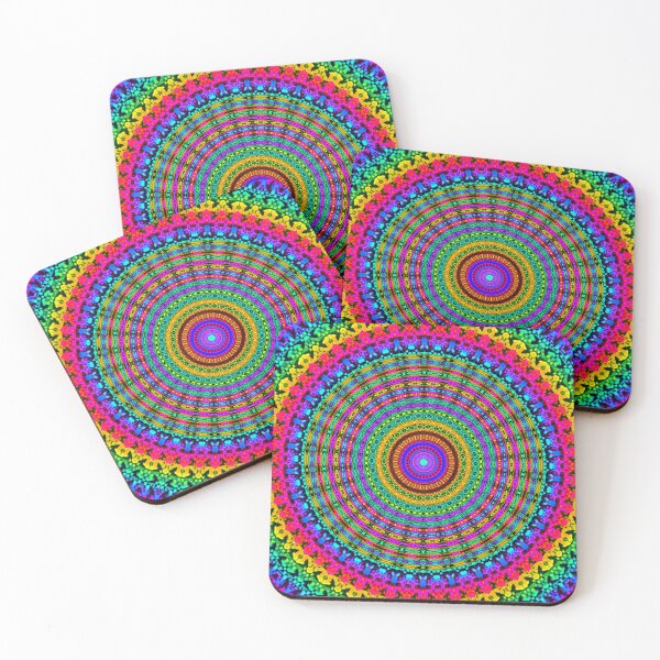 Item preview, Trippy Rainbow Mandala Art | Cool Psychedelic Design designed and sold by hatodesigns.