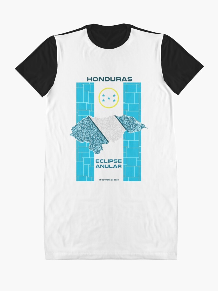 Thumbnail 3 of 5, Graphic T-Shirt Dress, Honduras Annular Eclipse 2023 designed and sold by Eclipse2024.