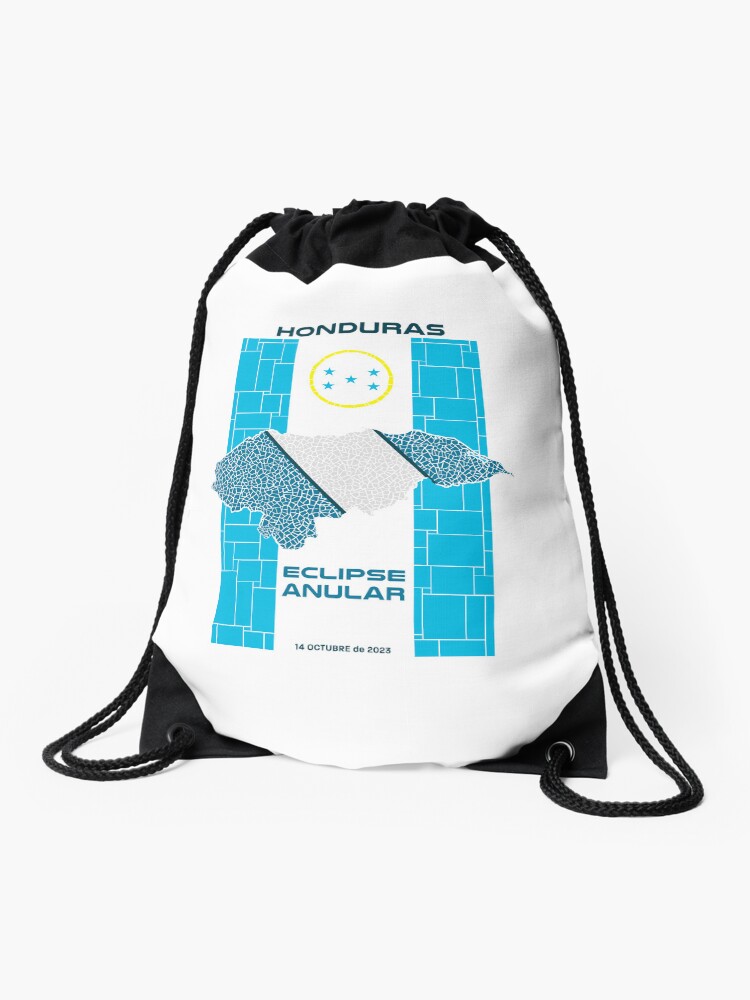 Thumbnail 1 of 3, Drawstring Bag, Honduras Annular Eclipse 2023 designed and sold by Eclipse2024.