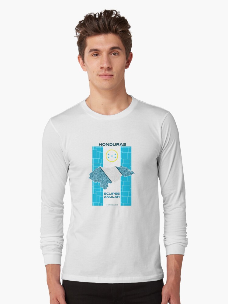Thumbnail 1 of 5, Long Sleeve T-Shirt, Honduras Annular Eclipse 2023 designed and sold by Eclipse2024.