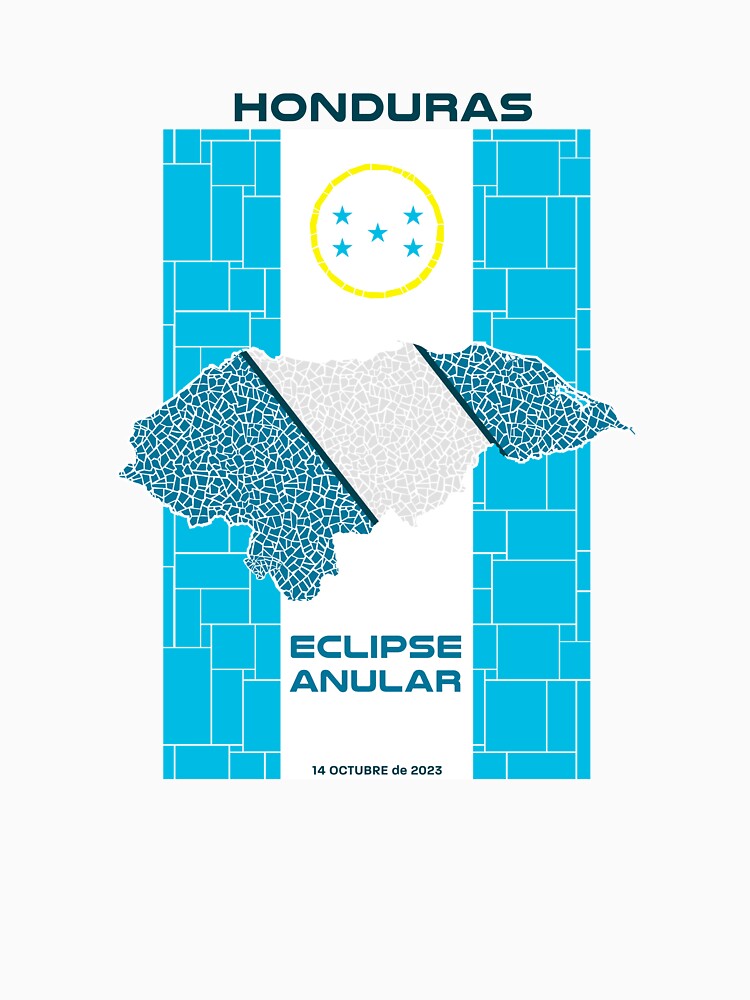 Thumbnail 3 of 3, Baseball ¾ Sleeve T-Shirt, Honduras Annular Eclipse 2023 designed and sold by Eclipse2024.