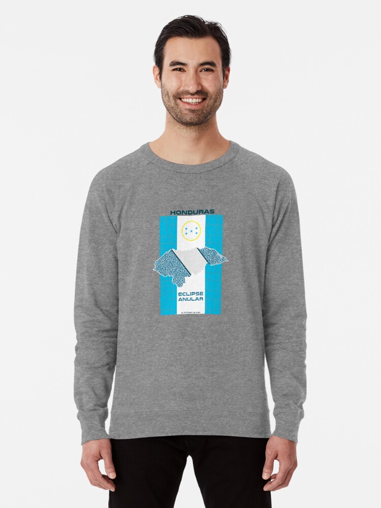 Lightweight Sweatshirt, Honduras Annular Eclipse 2023 designed and sold by Eclipse2024