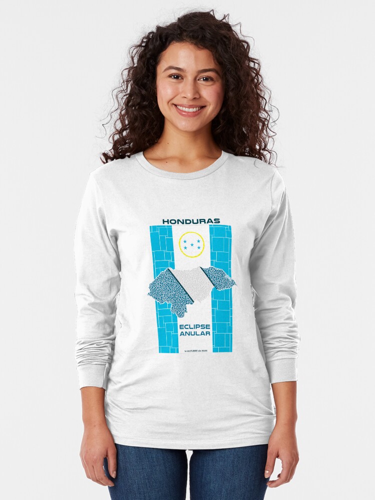 Thumbnail 2 of 5, Long Sleeve T-Shirt, Honduras Annular Eclipse 2023 designed and sold by Eclipse2024.