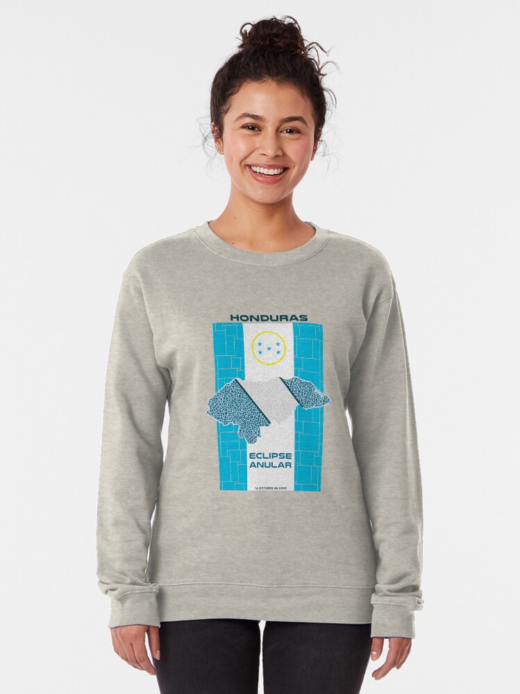 Thumbnail 2 of 5, Pullover Sweatshirt, Honduras Annular Eclipse 2023 designed and sold by Eclipse2024.