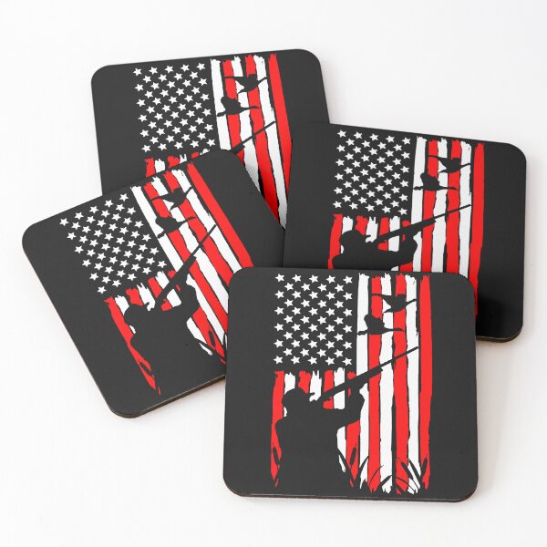 Item preview, Duck Hunt Rifle Flag Hunting Deer Amendment Patriotic Gun Rights Usa Patriotic Gun Rights designed and sold by henrydy.